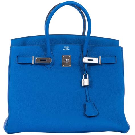 hermes 35 birkin blue hydra|HERMES Taurillon Clemence BIRKIN 35 Bleu Hydra.